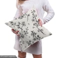 thumbnail image 4 of Ambesonne Vintage Botany Fabric by the Yard Upholstery, Sakura Bloom Sketch, 10 Yards, Champagne Charcoal Grey, 4 of 4