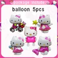 thumbnail image 3 of Decoraciones para fiesta de cumpleaños de Hello Kitty, vajilla con forma de gato kawaii, plato, mantel, pegatinas para baby shower, regalos para niñas, suministros para fiestas, 3 of 5