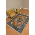 thumbnail image 2 of United Weavers Monaco Area Rug 1950-10163 Grimaldi Aqua Medallion Faded 9' 10" x 13' 2" Rectangle, 2 of 3