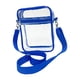 thumbnail image 4 of Bolso de hombro transparente Bolso de hombro transparente Bolso de hombro con bolsillo adicional azul grande, 4 of 9