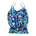 thumbnail image 1 of Tankini Caribbean Joe de Cintura Caída para Mujer Azul 16, 1 of 2