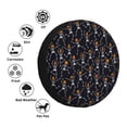 thumbnail image 5 of Spare Tire Cover, pumpkin halloween skull Wheel Cover Tire Covers for Trailers Car Truck Camper Universal Tire Covering Fits Diameter 14 inch, 5 of 7