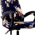 thumbnail image 2 of Printed Office Chair Cover, Stretch  High Back Slipcover - Peony, Large, 2 of 6