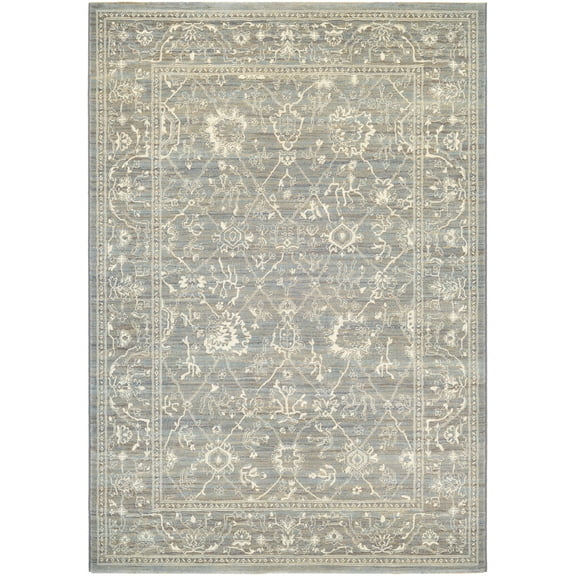 Couristan Everest Persian Arabesque Area Rug, 9'2" x 12'5", Charcoal-Ivory