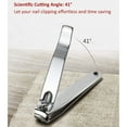 thumbnail image 4 of Stainless Steel Nail Cuticle Cutter Nipper Clipper | Professional Manicure Pedicure Tool | Plastic Handle | Durable & Comfortable | 8cm Length | For Thick/Ingrown Toenails | 1 Piece, 4 of 7