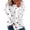White, variant on Womens Oversized Sweatshirt Fashion Star Print Loose Fit Pullover Sweatshirt Round Neck Long Sleeve Winter Loungwear Outfits
