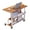 Walnut Color, variant on GOCAPTAIN Standing Desk Mobile Standing Desk – Adjustable Height Laptop Table with Wheels & Storage Shelves, Ergonomic Space-Saving Workstation for Home Office, School – White, 31.5" x 15.75"
