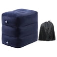 thumbnail image 3 of Reposapiés inflable de altura ajustable con bolsa de almacenamiento, almohada para piernas para viajes en avión, artículos esenciales de para, 3 of 8