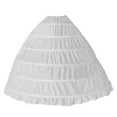 thumbnail image 1 of Enagua de 6 aros, enagua de crinolina blanca para novia, se desliza, enagua para fiesta de boda, vestido , enagua Zulema Vestido de baile de boda Enagua de crinolina de hueso 6 aro, 1 of 8