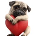 thumbnail image 1 of 2D Cute Adorable Pug Acrylic Car Air Vent Fragrance Diffuser, 1 of 8