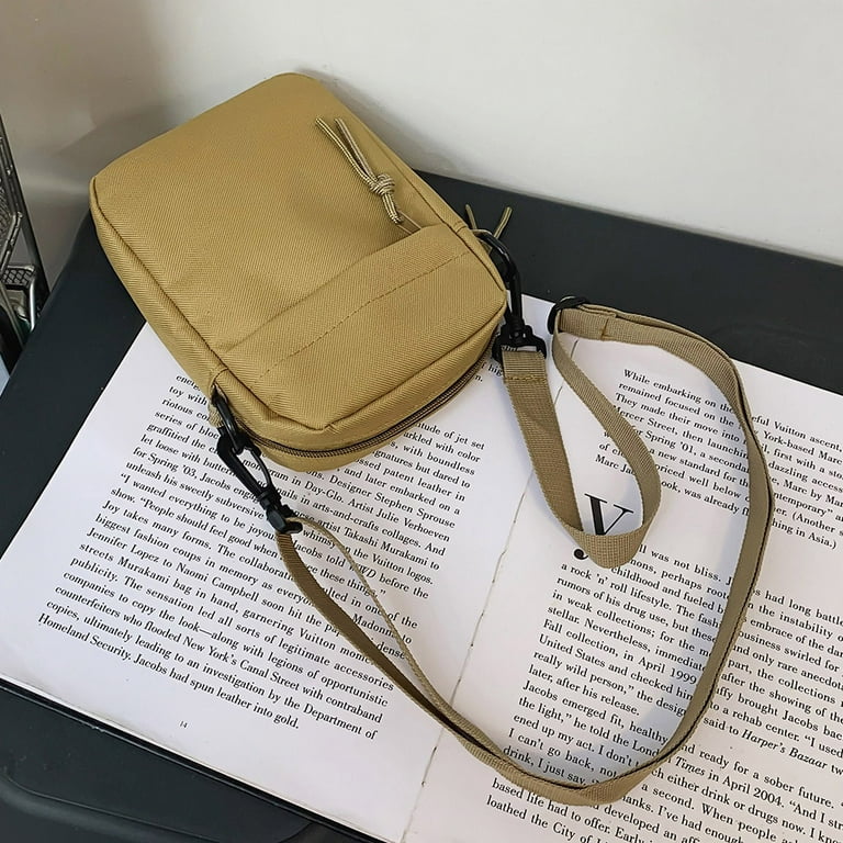 Yucurem Crossbody Bag Casual Messenger Bag Elegant Adjustable Strap for Weekend Vacation Khaki, Women's, Size: One size, Beige