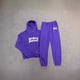 thumbnail image 4 of Traje de sudadera con capucha holgada con estampado de letras de High Street para hombres y mujeres para parejas, 4 of 5