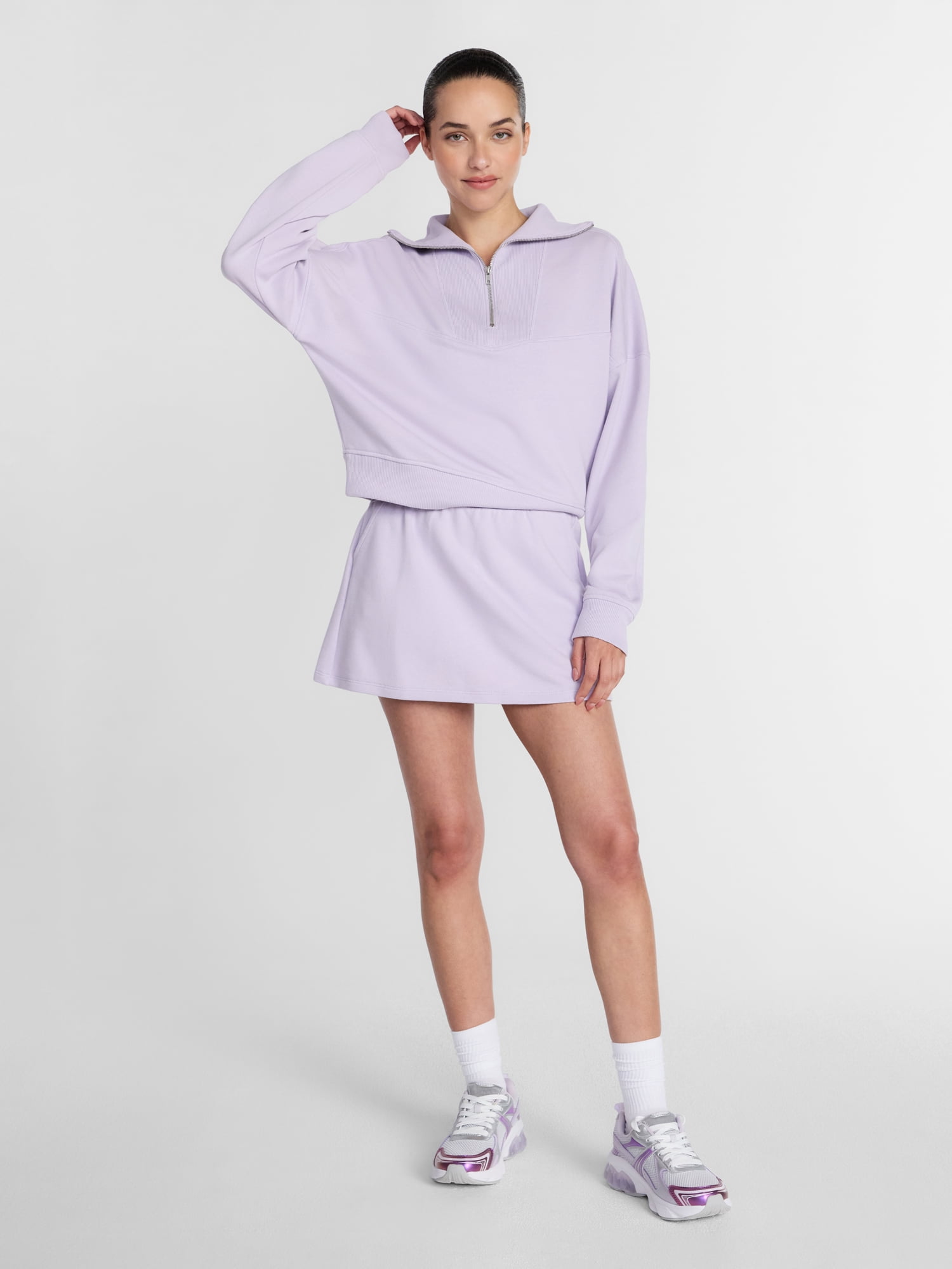 Athletic Works Women's and Women's Plus Fleece Skort, Size XS-4X