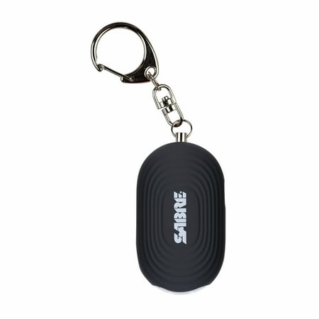 Product photo of SABRE 2-in-1 Personal Alarm with LED Light and Snap Hook 130dB Black in New/Like New condition