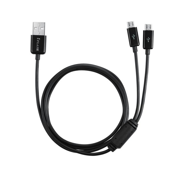 Dual Microusb Splitter Charge Cable Power Up To Two Micro Usb Devices At Once From A Single Usb Port Ideal For Any Micro Usb Powered Device Walmart Com Walmart Com