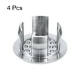 thumbnail image 3 of Uxcell 4 Pack 24mm Sink Trim Overflow Cover Ring Hole Insert in Round Caps, Silver, 3 of 5
