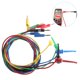 thumbnail image 3 of Cables De Gancho De Prueba, Conector De Abrazadera De 4Mm, Pinzas De Cocodrilo, Cable De Prueba Flexible Para Multímetro, Mantenimiento De Dispositivos Eléctricos 1 Juego Inevent TO002507-00, 3 of 6