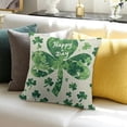 thumbnail image 3 of BANET Abstract Cartoon Flower , Decorative Cushion Cover (Saint Pakrit) White, 3 of 5