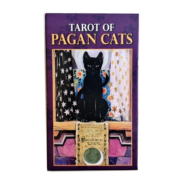 Tarot Of Pagan Cats juego de mesa de fiesta familiar, cartas de oráculo, cartas del destino de adivinación de astrología, baraja de 78 cartas, Inglés completo, nuevo