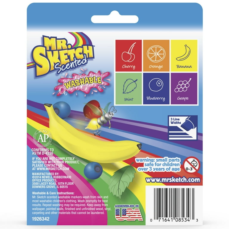 Mr. Sketch Scented Washable Markers - Movie Night - Stix - 6 Color