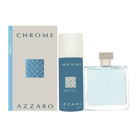 Azzaro Chrome Cologne Gift Set for Men, 2 Pieces