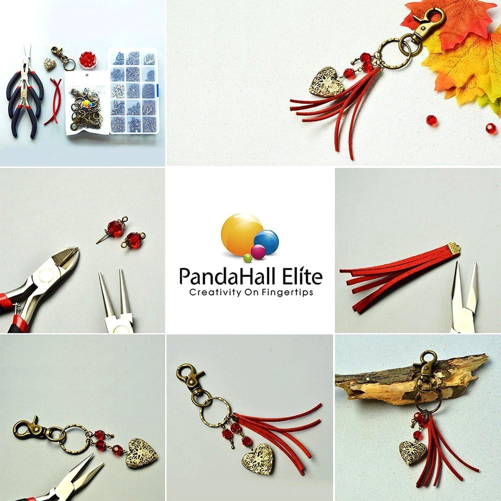 20 Pcs Iron Swivel Lobster Claw Clasps Snap Hook with Key Ring 63x25mm Platinum