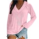 thumbnail image 2 of Pntutb moda mujer casual con cuello en V blusa de perforación caliente camiseta de manga larga tops de otoño Pntutb Pntutb-6090, 2 of 6