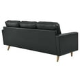 thumbnail image 3 of Valour 78" Leather Apartment Sectional Sofa, 3 of 7