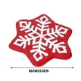 thumbnail image 5 of Vggrvlo Christmas Kitchen Mats Rugs Non Slip Extra Soft Absorbent Door Mats Machine Washable Quick Dry Bathroom Rugs Mats 24"x24" Christmas Snowflake Shape, 5 of 5