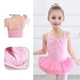 thumbnail image 2 of Children Girls Jumpsuits Short Sleeve Glitter Dance Ballet Tutu Leotard Ballerina Skirt Bodysuit Size 3 Y-4 Y, 2 of 3