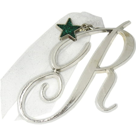 Gloria Duchin Initial Ornament with Star Charm