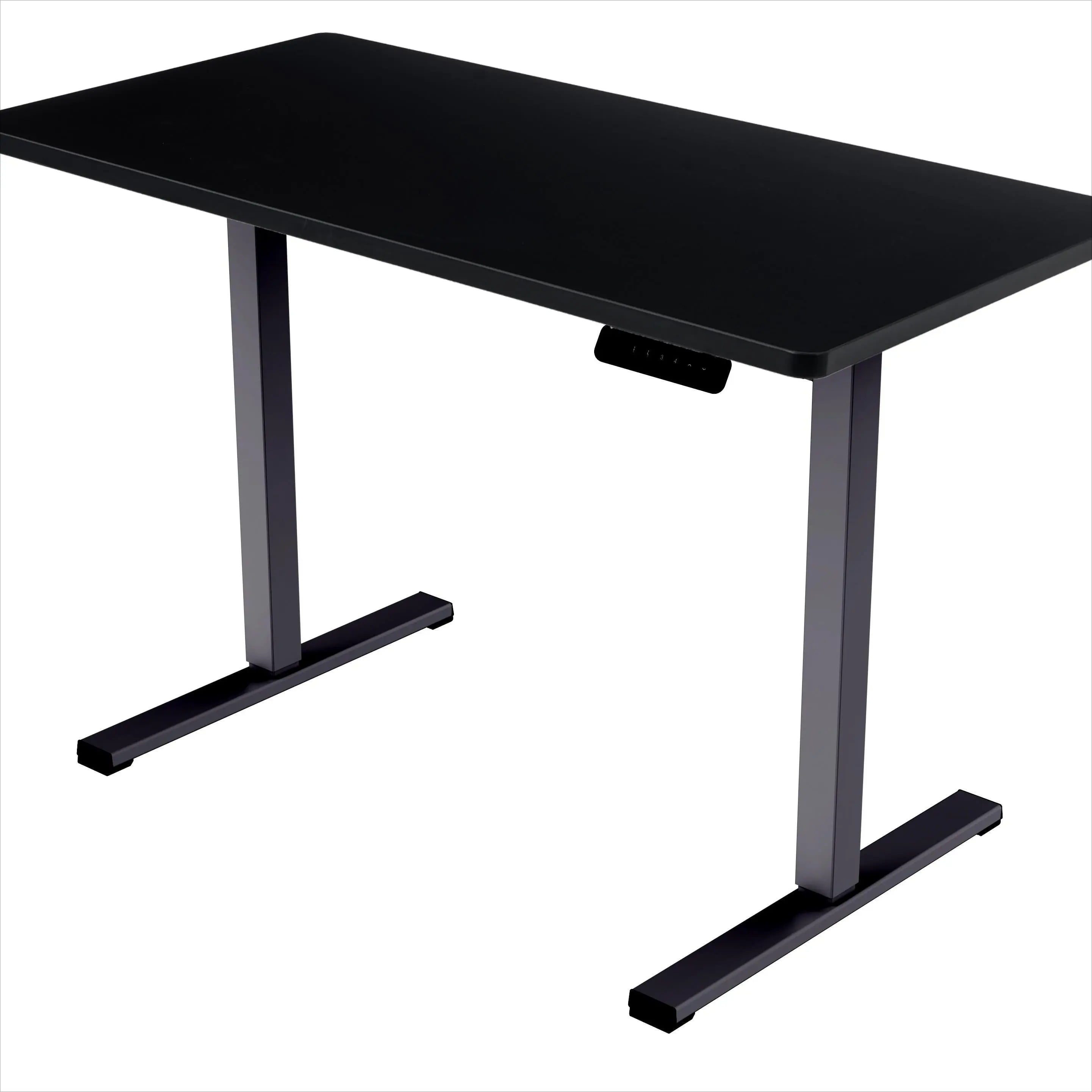 FitStand 48"x24" Electric Standing Desk with Whole-Piece Desktop, Height Adjustable Sit Stand Desk, 88 lbs Capacity, Anti-Collision System, 4 Memory Presets, Black