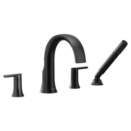 Moen Ts984 Doux Widespread Deck Mounted Roman Tub Filler - Black