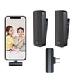 thumbnail image 1 of NARABB Wireless Lavalier Microphone, 2 Mini Microphones With Clearer Audio, Long Endurance Wireless Lapel Microphone For Video Recording, Interview, Vlog (Black), 1 of 9