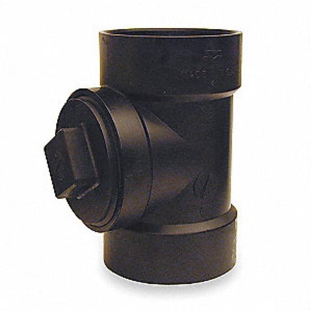 American Imaginations AI-35500 2 x 2 in. ABS Line Cleanout Tee, Black