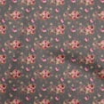 thumbnail image 1 of oneOone Rayon Gray Fabric Florals Sewing Craft Projects Fabric Prints By Yard 56 Inch Wide, 1 of 4