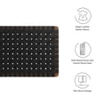 thumbnail image 6 of Headboard, Twin Size, Walnut Black, Vegan Leather, Bedroom, Modern Contemporary HB36746, 6 of 8