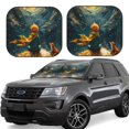 thumbnail image 1 of Balery Whimsical Starry Night Scene Parasol para parabrisas de coche de 2 piezas | Parasol plegable para parabrisas delantero de coche para la mayoría de sedanes-Large, 1 of 6