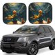 thumbnail image 1 of Balery Whimsical Starry Night Scene Parasol para parabrisas de coche de 2 piezas | Parasol plegable para parabrisas delantero de coche para la mayoría de sedanes-Medium, 1 of 6