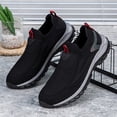 thumbnail image 4 of NOKIO Men's Sneakers Comfortable Wide Width Sock Shoes Non-S𝗅ip Mesh Casual Running Shoes Breathable Soft Knit Sneakers for Daily Walking, Tennis Sport, 4 of 4