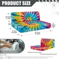 thumbnail image 7 of Uorisanigo RV Dinette Cushion Covers Elastic Rainbow Tie Dye Camper Cushions Slipcovers for Travel Trailer Couch Bench Rectangle Loveseat Protective Cover Prevent Scratches, 7 of 7