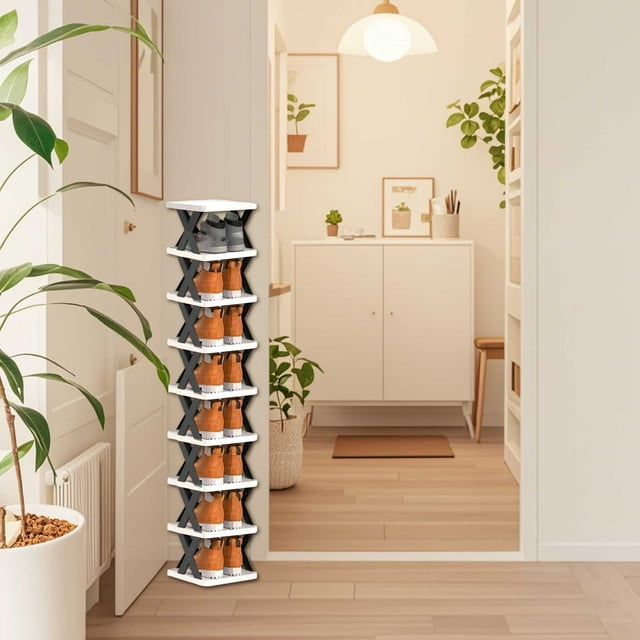 Space-Saving 9-Tier Shoe Rack for Entryway Closet Bedroom Durable Sturdy Shelving Unit with -Compartment Design for Easy Organization
