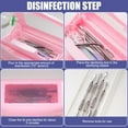 thumbnail image 4 of Nail Tool Disinfects Box Nail Tool Steriliser Box Cleaning Box Sterilizations Tray Manicure Tools for Nail Salons, 4 of 10