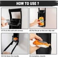 thumbnail image 4 of 16 oz Metal Can Crusher, Heavy-Duty Wall-Mounted Smasher for Aluminum Seltzer, Soda, Beer Cans and Bottles for Recycling, Gadgets for Home (Black), 4 of 5