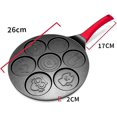 thumbnail image 4 of Non-Stick Pancake Pot, Frying Pan For Pancakes, Classic Smiley Mini Pancake Pan, Omelette Pan For Children, Non-Stick Pancake Frying Pan With 7 Animal Shapes, 4 of 9