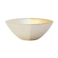 thumbnail image 4 of Vietri Two-Tone Glass White & Gold Cereal Bowl, 4 of 7