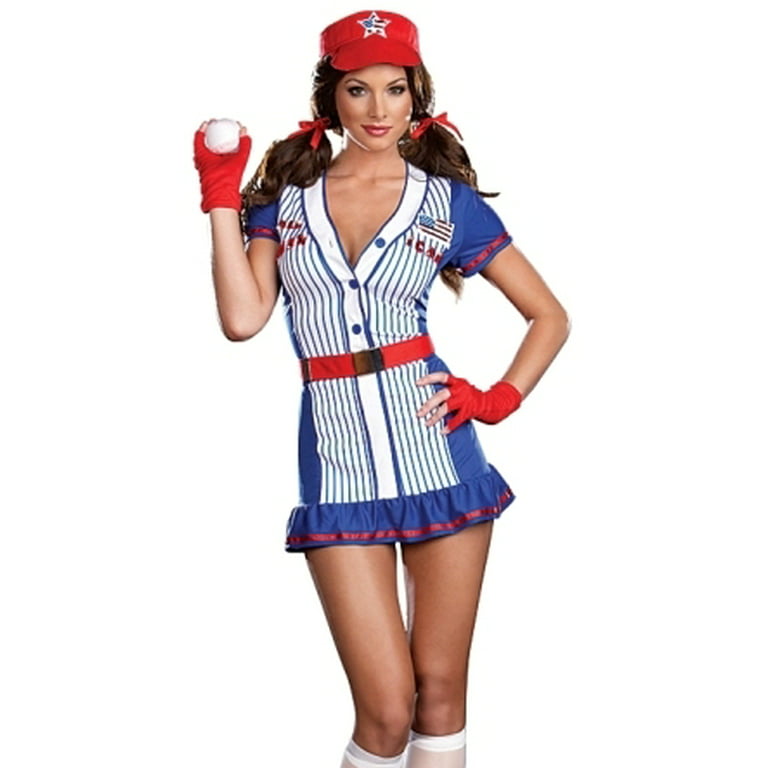 Sexy American Baseball Player Girl Halloween Costume 