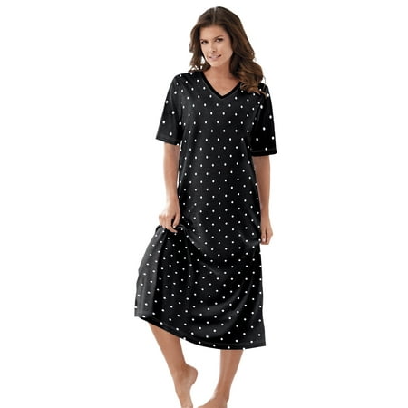 

Dreams & Co. Women s Plus Size Long Print Sleepshirt Nightgown