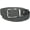 Black/Gray, variant on Men's Stretch Braided Reversible Leather Trim Belt, Black/Gray, S/M (32-36)