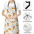 thumbnail image 6 of Uemuo Cute Dog Pattern Waterproof Apron Adjustable Dishwasher Apron- Apron for Women Men Heavy Duty Work Apron for Dishwashing Chemical Lab, 6 of 9
